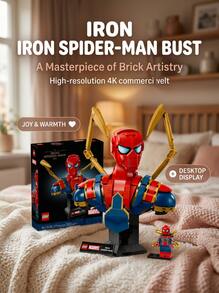LEGO 76326 Iron Spider-Man Bust 18years+ - Multicolor - View 3