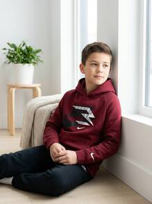Nike Kids' Lightweight Durable Fleece-Lined School Casual Home Red 9Q0870-R6R - CABERNET - View 4