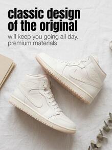 Nike Air Jordan 1 Women's Casual Athletic Shoes Durable Classic Retro Street Style Running School White BQ6472-201 - Legend Light Brown/Muslin/Sail - View 2