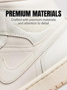 Nike Air Jordan 1 Women's Casual Athletic Shoes Durable Classic Retro Street Style Running School White BQ6472-201 - Legend Light Brown/Muslin/Sail - View 5