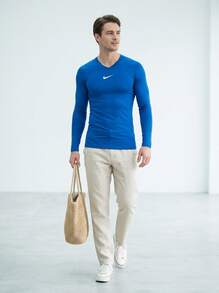 Nike Men's Sports Tees & Tanks Quick-Dry Skin-Friendly Stretchy Outdoor Training Vacation Blue AV2609-463 - RoyalBlue/White - View 6