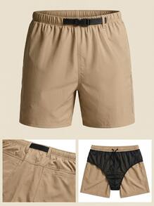 Nike Men's Athletic Swimwear Comfortable Compression UV Protection Pool Beach Swimming NESSE469-232 - Beige - View 4