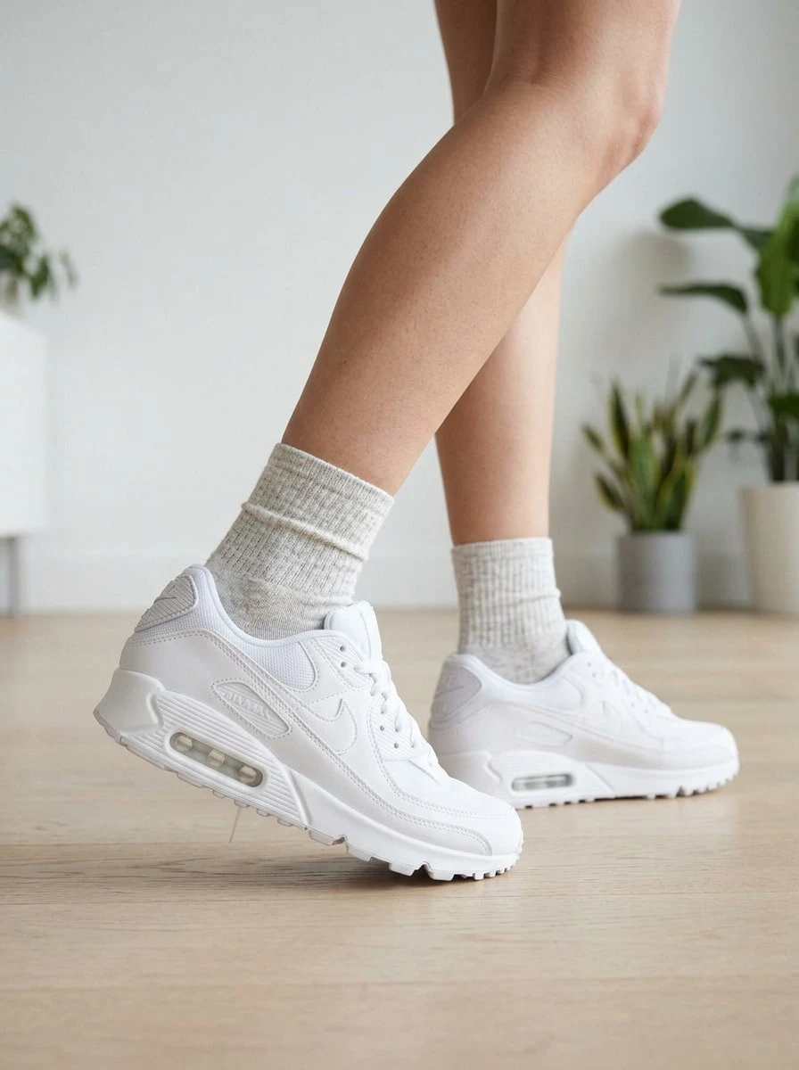 Nike W AIR MAX 90 - أبيض - مشاهدة 1