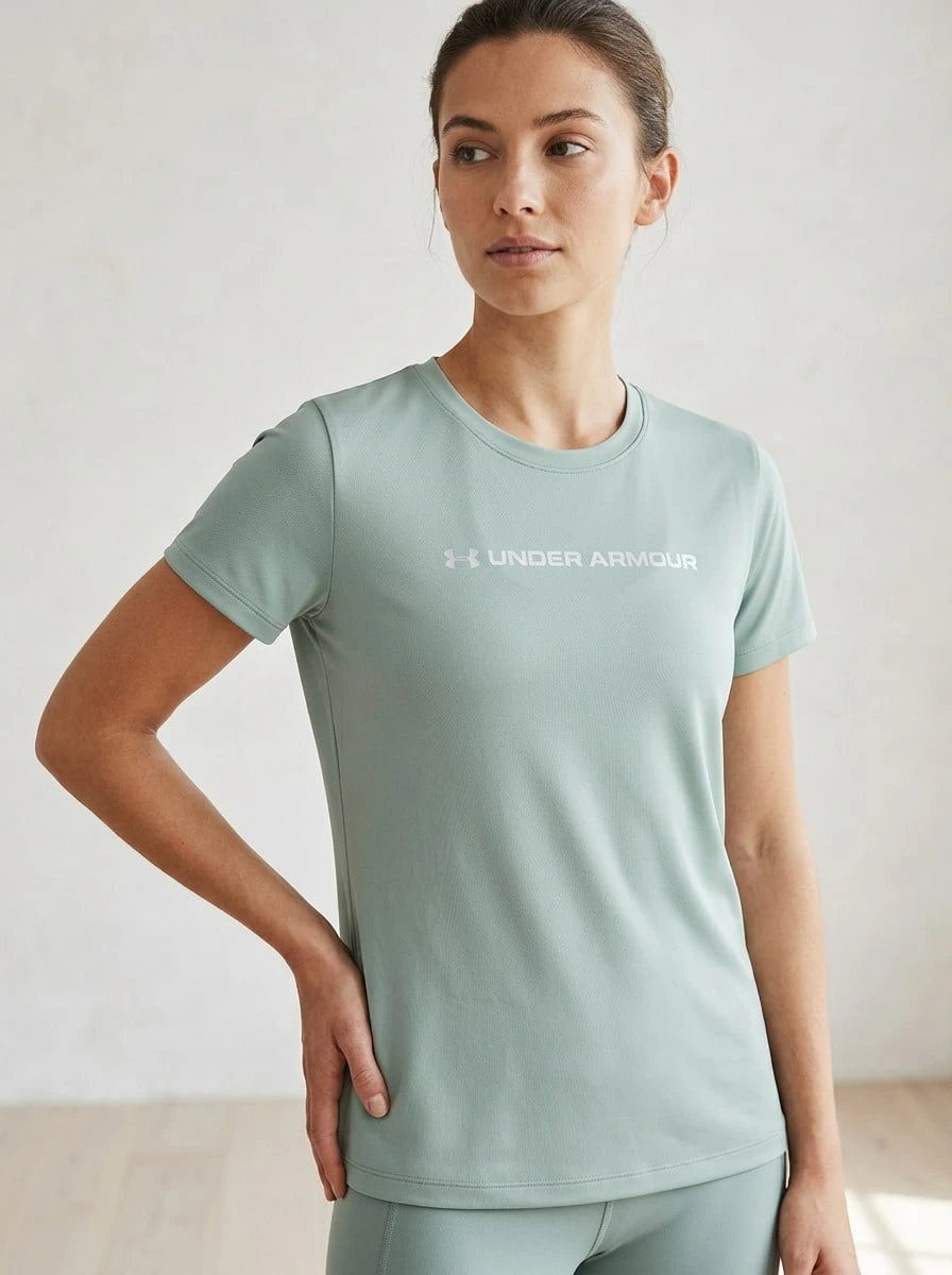Under Armour UA Sports Tees & Tanks Quick-Dry Skin-Friendly Stretchy Travel Daily Weekend 1389726-348 - Grey - View 1