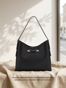 Guess Women's Zippered Spacious Premium Commuting Daily Weekend Black HWBG9644020-BLA - Black - View 3