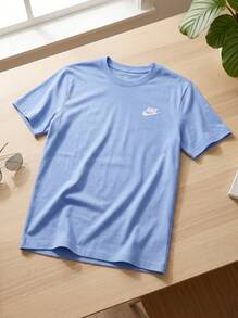 Nike Men's Sports Tees & Tanks Soft Durable Comfortable School Casual Outing Blue AR4997-494 - Dusty Blue - View 2