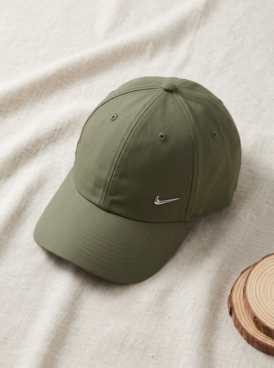 Nike Sports Cap Classic Fit Sun Protection Versatile Sports Casual Daily Green FB5372-222 - Olive Green - View 1