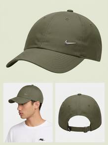 Nike Sports Cap Classic Fit Sun Protection Versatile Sports Casual Daily Green FB5372-222 - Olive Green - View 4
