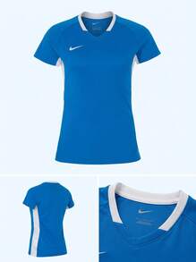 Nike Women's Ball Sports Apparel Versatile Comfortable Easy To Match Travel Commuting Sports Blue 0107NZ-463 - Blue and White - View 4