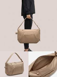 Nike Unisex Zippered Spacious Premium Daily Weekend Gym Khaki HV1193-200 - Multicolor - View 3