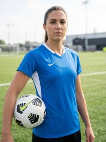 Nike Women's Ball Sports Apparel Versatile Comfortable Easy To Match Travel Commuting Sports Blue 0107NZ-463 - Blue and White - View 1