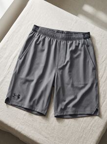 Under Armour Woven Men's 6" Shorts Grey - Castlerock / Orange Bloc - View 2