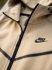 Nike Men's Sports Jackets Comfortable Waterproof Insulated Weekend Sports Travel HM7151-297 - Parachute Beige/Parachute Beige/Black - View 4