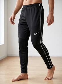 Nike Men's Sports Pants Stretchy Quick-Dry Breathable Training Daily Outdoor Black HM7171-010 - Black - View 1