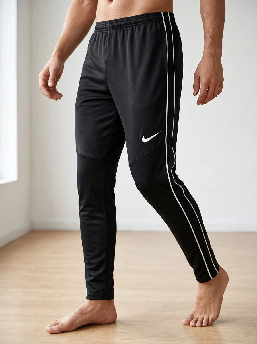 Nike Men's Sports Pants Stretchy Quick-Dry Breathable Training Daily Outdoor Black HM7171-010 - Black - View 1