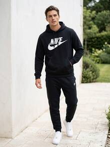 Nike Men's Sports & Outdoor Hoodies Breathable Easy To Match Classic Fit Weekend Sports Commuting Black FN3868-010 - Black - View 3