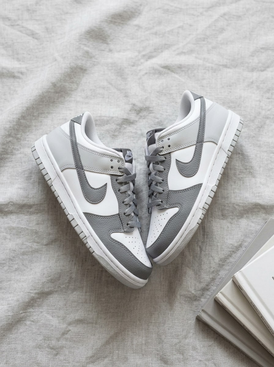 Nike Kids Sneakers Versatile Modern Anti-Slip Daily Gym Commuting IQ0804-102 - Light Grey - View 1