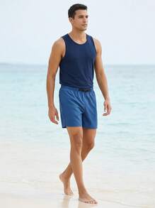 Nike Men's Athletic Swimwear Quick-Dry Lightweight Comfortable Summer Vacation Pool NESSE469-493 - Blue - View 5