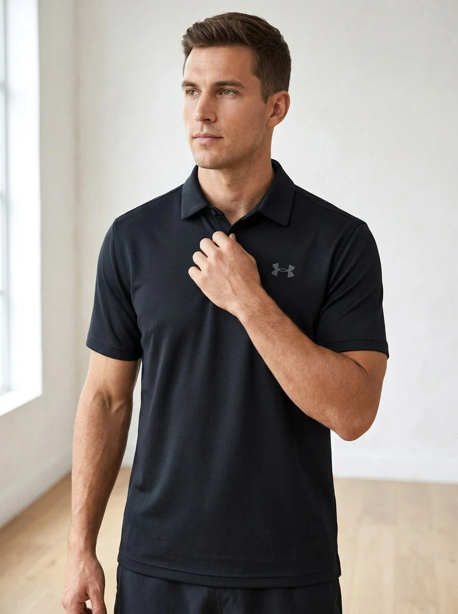 Under Armour UA Men's Sports Tees & Tanks Breathable Classic Fit Quick-Dry Vacation School Casual Black 1377374-001 - Black - View 1