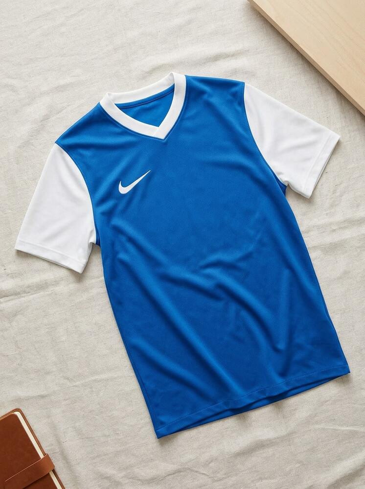 Nike Young Boys T-Shirts Comfortable Versatile Lightweight Daily Weekend Training Blue DH8389-463 - Royal Blue - View 2