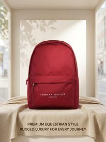 Tommy Hilfiger حقيبة ظهر وظيفية للسيدات بألوان الخيول الحمراء - Primary  Red - مشاهدة 3