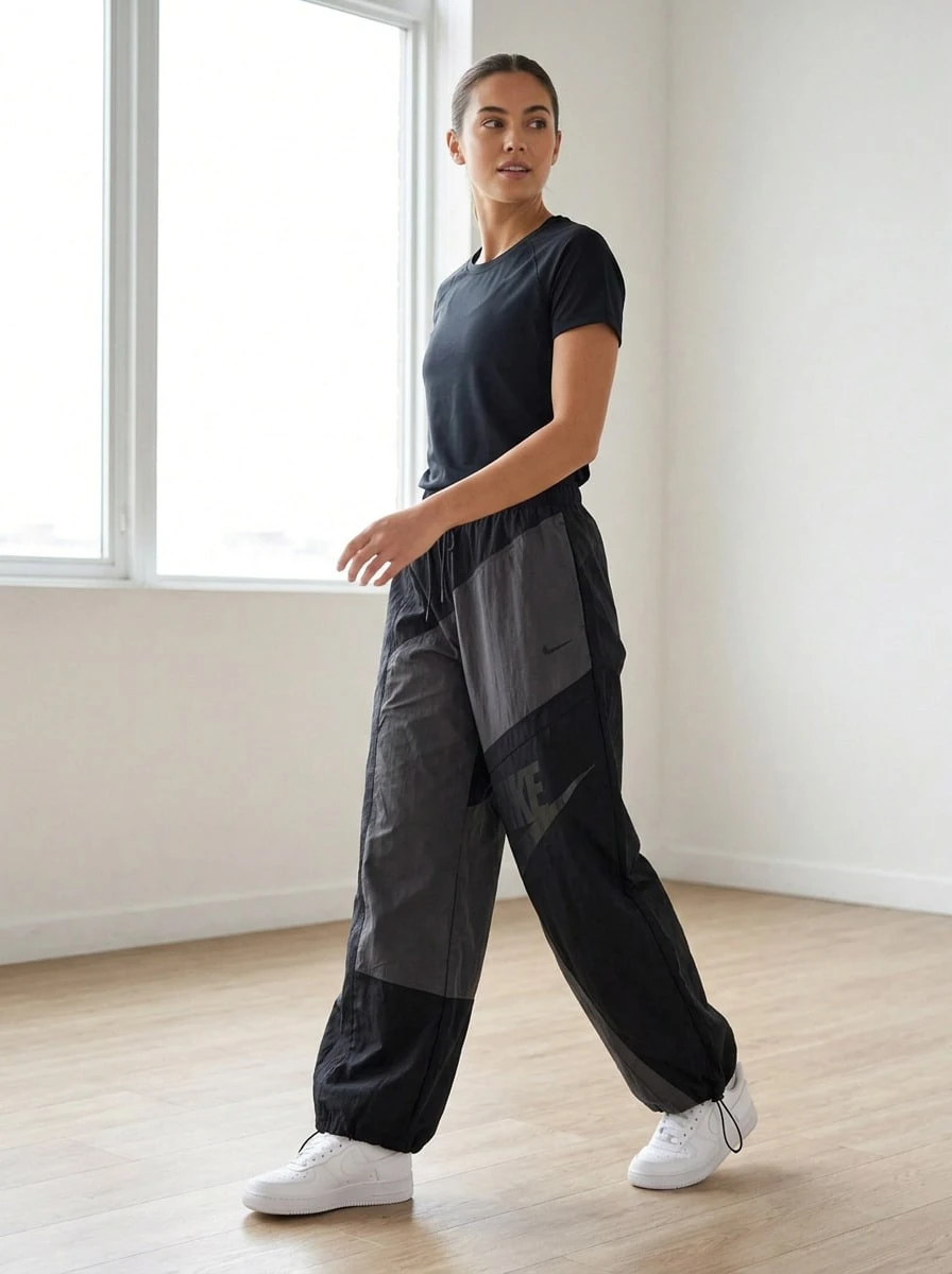Nike Women's Sports Pants Soft Stretchy Quick-Dry Weekend Training Daily HJ4178-060 - Anthracite/Black/Black/Black - View 1