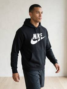 Nike Men's Sports & Outdoor Hoodies Breathable Easy To Match Classic Fit Weekend Sports Commuting Black FN3868-010 - Black - View 1