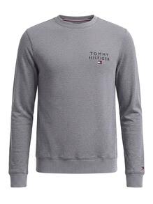 Tommy Hilfiger Original Men's Lounge Track Top Grey Relaxed Fit Pullover Design UM0UM02878-P4A Everyday Comfort Daily Wear Spring Refresh - Grey - View 6