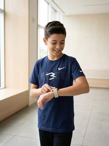 Nike قميص أطفال أزرق داكن - MIDNIGHT NAVY - مشاهدة 6