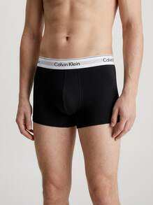 Calvin Klein 3 قطع سروال داخلي بقصة مريحة - الأسود - مشاهدة 2