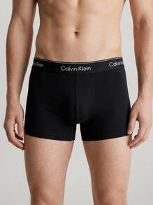 Calvin Klein 3 طقم سراويل داخلية رجالية - الأسود - مشاهدة 2
