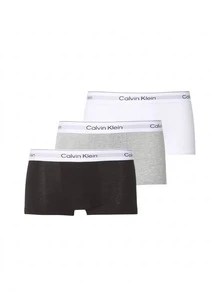 Calvin Klein 3 Pack Men's Boxers - Grey, White, Black - View 6
