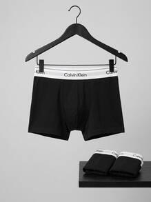 Calvin Klein 3 قطع سروال داخلي بقصة مريحة - الأسود - مشاهدة 3