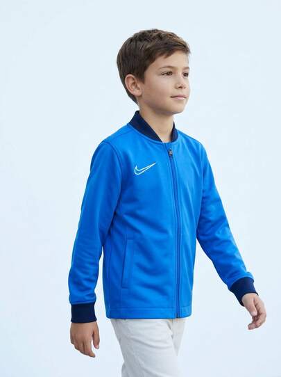 Nike Young Boys Jackets Packable Warm Durable Sports Travel Outdoor Blue FZ9836-463