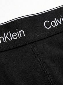 Calvin Klein 3 طقم سراويل داخلية رجالية - الأسود - مشاهدة 5