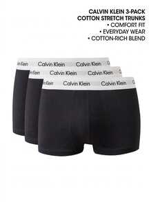 Calvin Klein 3 طقم سراويل داخلية - أبيض وأسود - مشاهدة 4