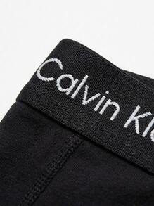 Calvin Klein 3 طقم سراويل داخلية رجالية - الأسود - مشاهدة 5