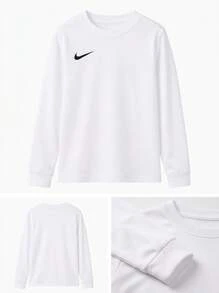 Nike Young Boys Activewear Lightweight Durable Soft Weekend Travel Commuting White BV6740-100 - White - View 4