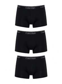Calvin Klein 3 طقم سراويل داخلية رجالية - الأسود - مشاهدة 6