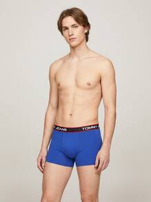 Tommy Hilfiger 3 طقم سراويل داخلية رجالية - أزرق أحمر أسود - مشاهدة 2