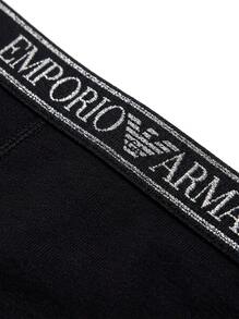 Armani 2 Pack Women's Thong - Black/Black - View 5