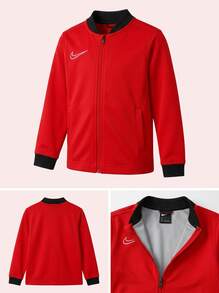 Nike جاكيت رياضي أكاديمي للشباب 25 مصنوع من قماش دري-فيت أحمر اللون - الأحمر - مشاهدة 4