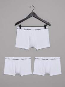 Calvin Klein 3P LOW RISE TRUNK - White - View 3
