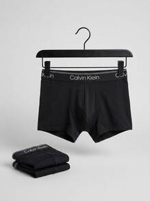 Calvin Klein 3 طقم سراويل داخلية رجالية - الأسود - مشاهدة 3