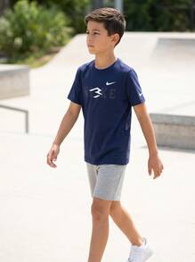 Nike قميص أطفال أزرق داكن - MIDNIGHT NAVY - مشاهدة 3