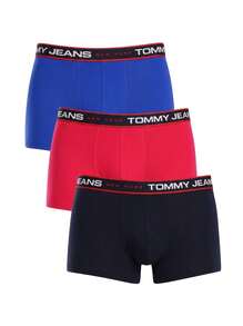 Tommy Hilfiger 3 طقم سراويل داخلية رجالية - أزرق أحمر أسود - مشاهدة 6