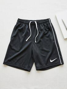 Nike Teen Boys Shorts Stretchy Soft Durable Weekend Training Casual Black HM7164-010 - Black - View 2