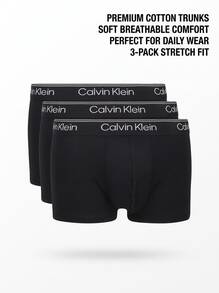 Calvin Klein Low Rise Men's Boxers 3 Pack - Black - View 4