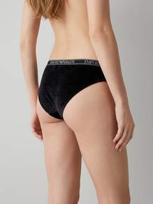 Armani 2 Pack Women's Thong - Black/Black - View 2