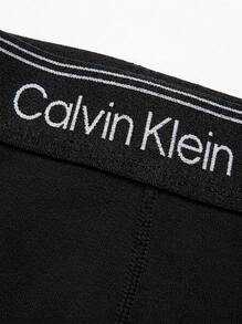 Calvin Klein 3 طقم سراويل داخلية رجالية - الأسود - مشاهدة 5